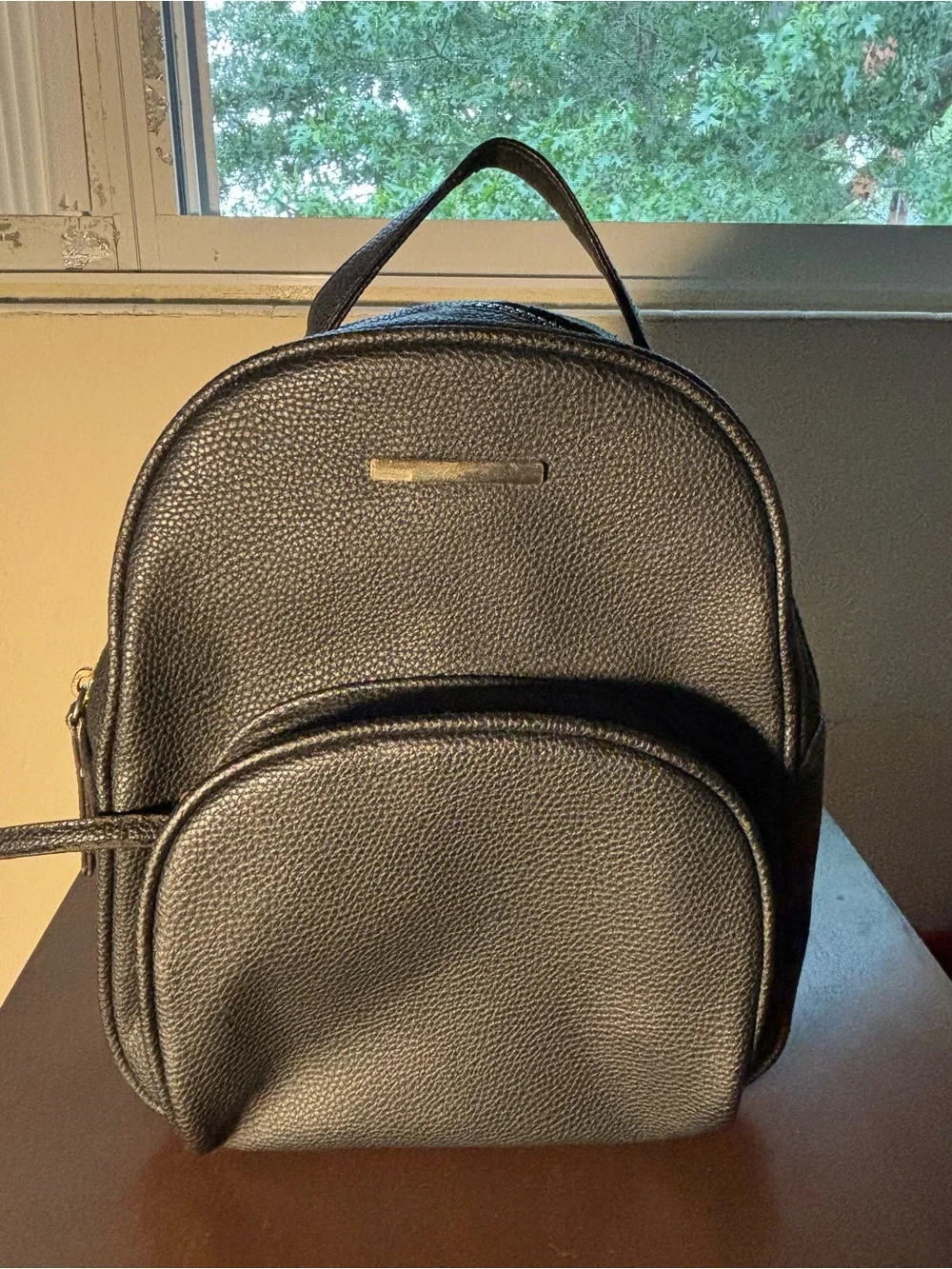 Primark Black Mini Backpack Purse | Cute  Small Bag | Straps Missing